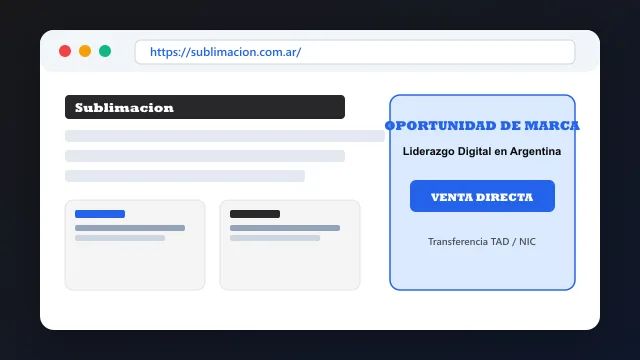 Modelo de aplicación comercial y proyectos digitales para sublimacion.com.ar